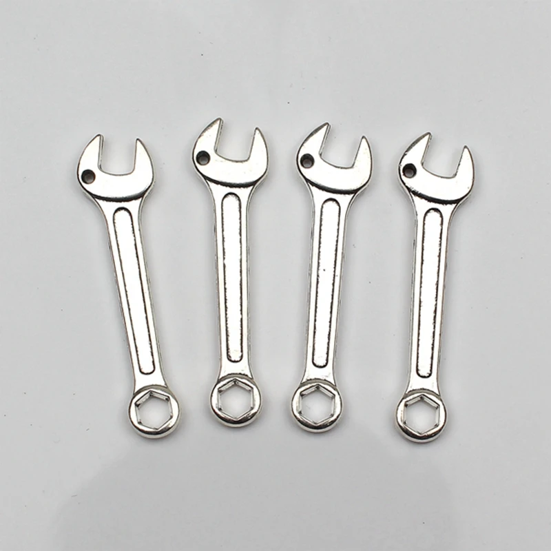 

2pcs Charms wrench tool 67*17mm Antique Tibetan Silver Pendant Finding Accessories DIY Vintage bracelet Necklace Handmade