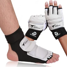 Adult child protect gloves Taekwondo Foot Protector Ankle Support fighting foot guard Kickboxing boot WT approved Palm protector