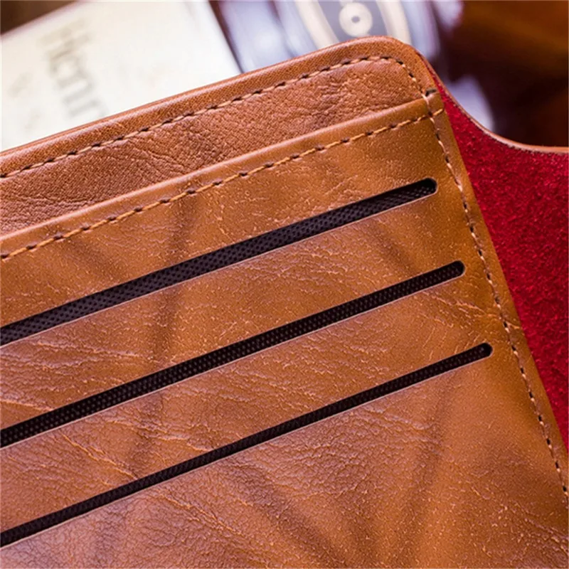 

High Quality Brand Leather Men Wallet 2021 Fashion Dollar Price Wallet Casual Clutch Money Purse Bag Credit Card Holder