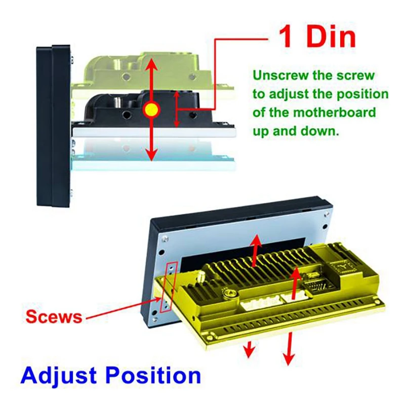 

1 DIN Android 9.1 Car Multimedia Player Adjustable Car Stereo Radio 7 Inch Contact Screen FM GPS Navigation MP5 Player