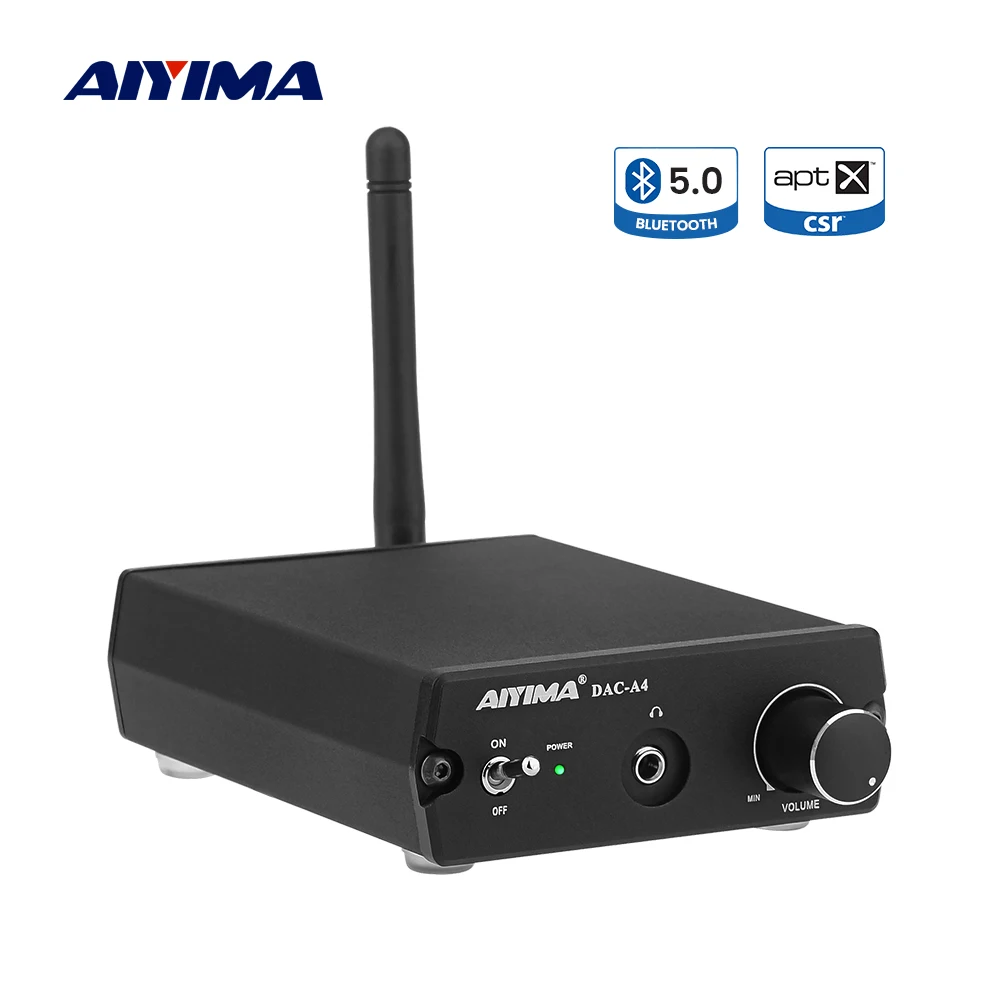 AIYIMA ES9038 декодер DAC CSR8675 Bluetooth APTX HD LDAC стерео усилитель для наушников 24 бит 96 кГц