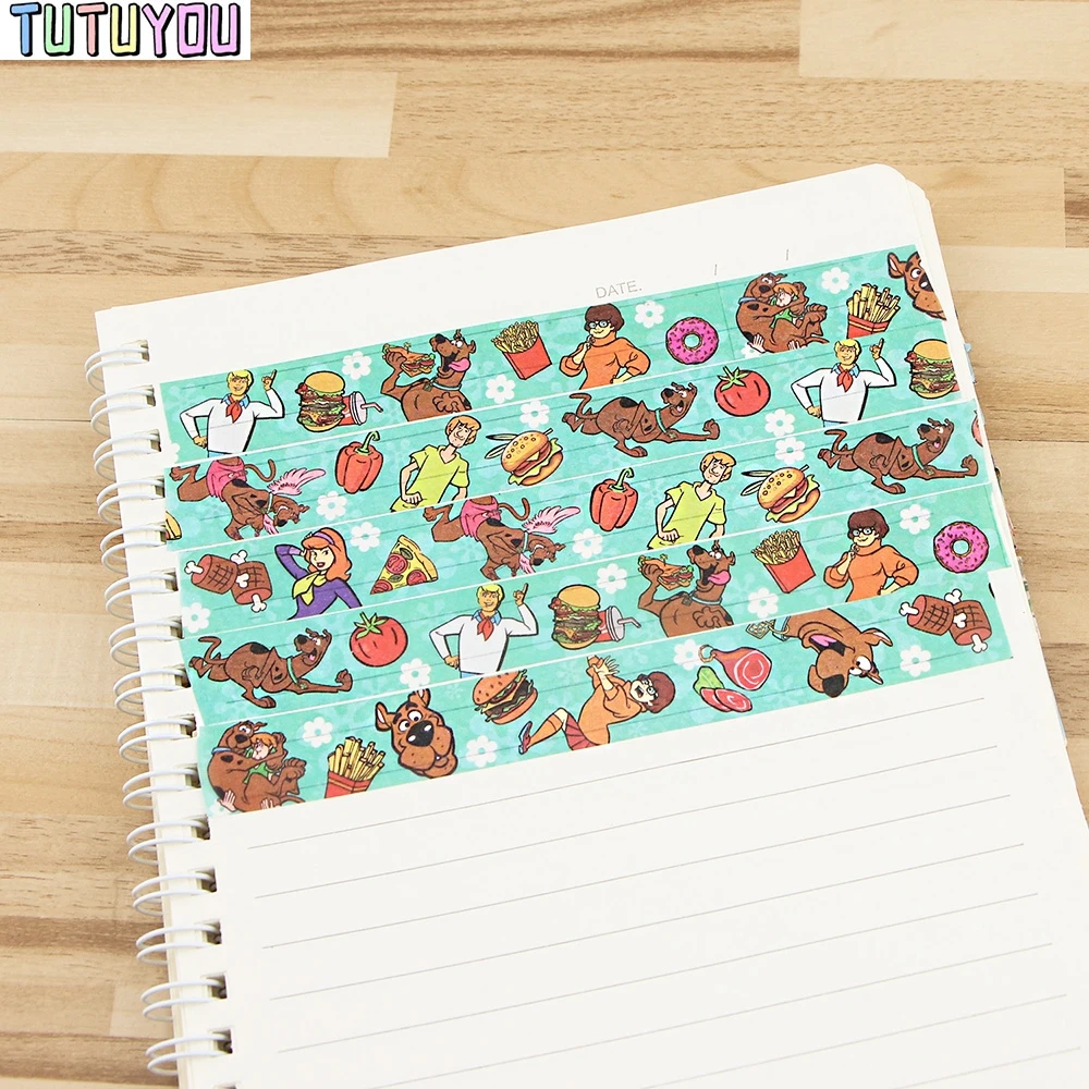 PC1854 Funny Dog Cute Cartoon Washi Tapes DIY Painting paper Tape Decorative Adhesive Scrapbooking Stickers | Канцтовары для офиса