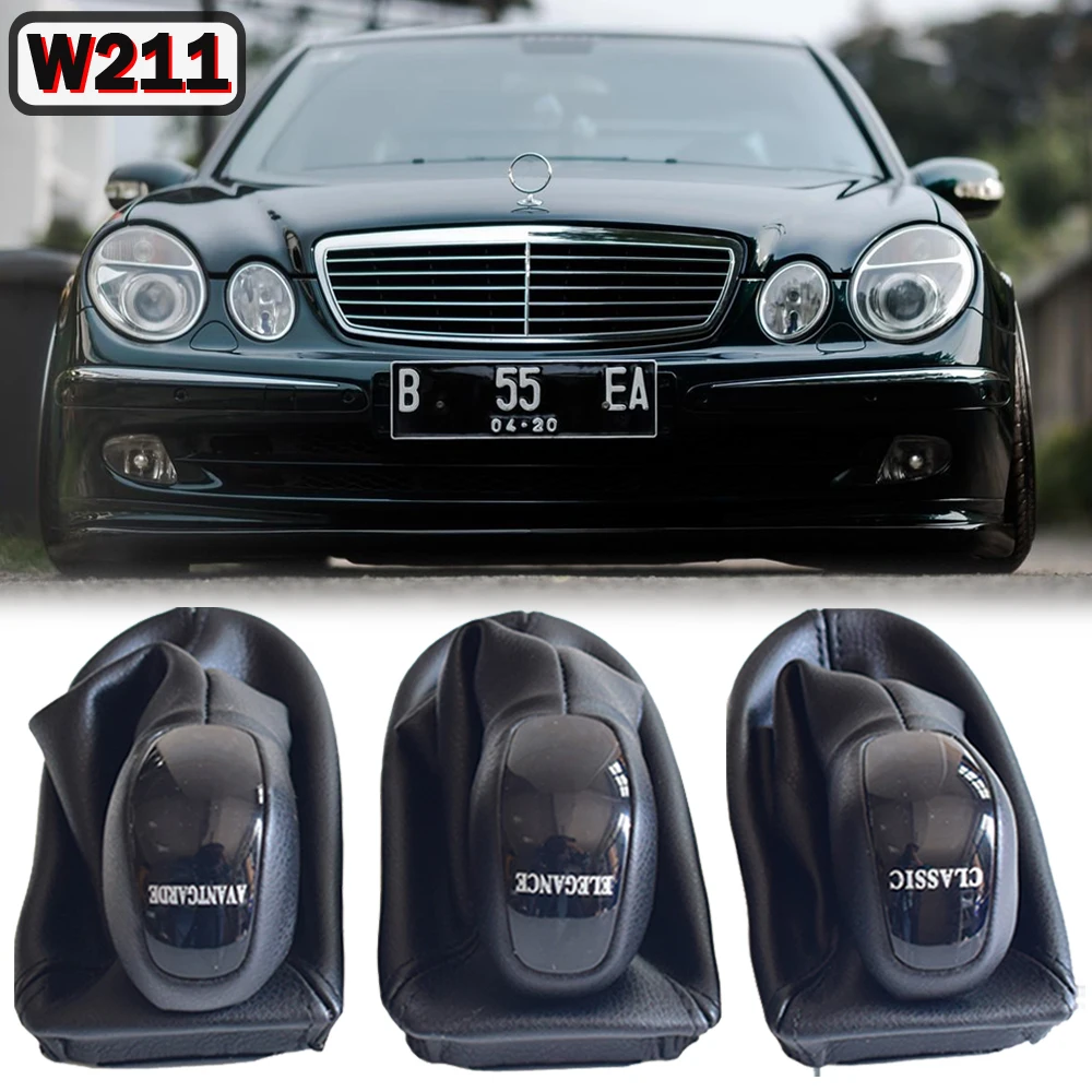 

AVANTGARDE CLASSIC ELEGANCE Gear Shift Knob Lever Shifter HandBall Gaitor Boot Cover For Mercedes Benz W211 Automatic
