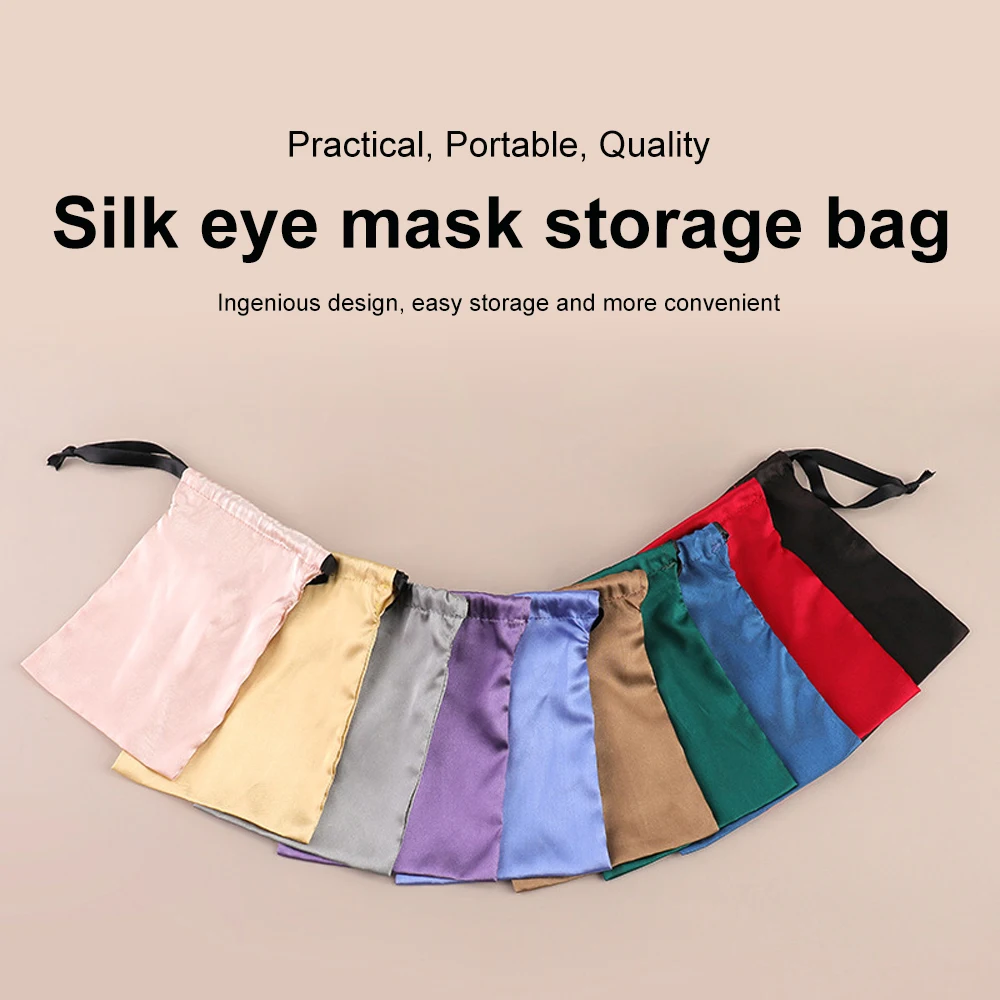 Шелковая маска для глаз мешок сна Шелковый путешествий женщин и мужчин |