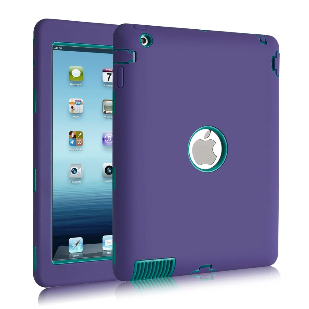 Защитный силиконовый чехол для Apple iPad 4 3 2 9 7 дюйма в 1 | Компьютеры и офис