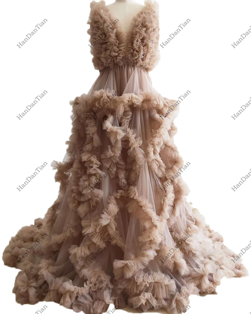 2021 Long pleated dresses ladies photo shoot custom maternity dresses