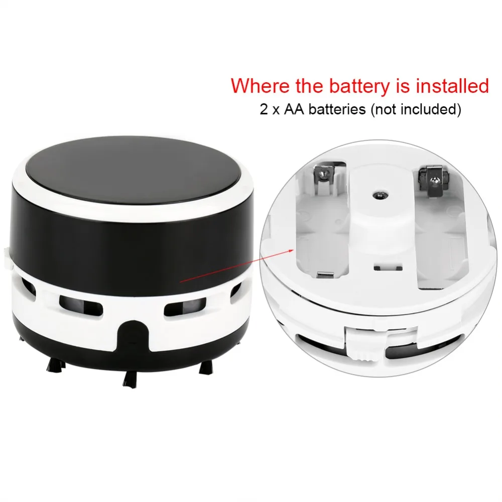

Robot Vacuum Cleaner Desktop Mini Vacuum Cleaner Office Table Computer Keyboard Sweeper Battery Operated