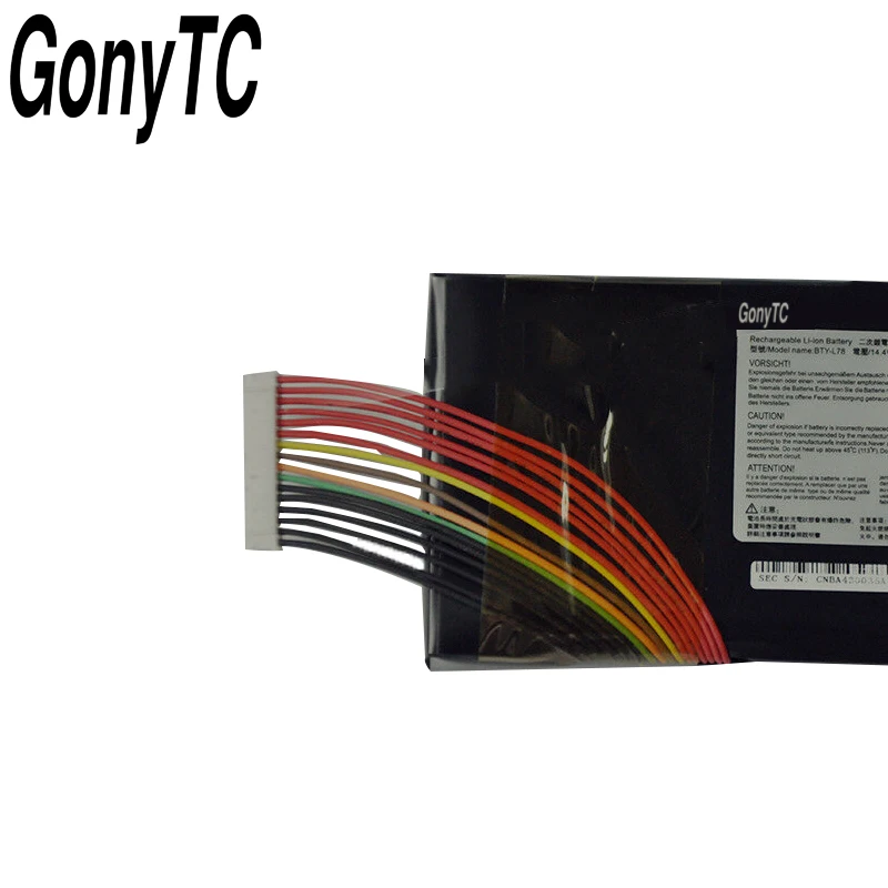 Аккумулятор GONYTC для ноутбука MSI GT62 GT62VR GT80 GT80S GT73 GT83 GT73VR GT83VR 6RE 026CN 2QE 035CN 14 4 В 5225