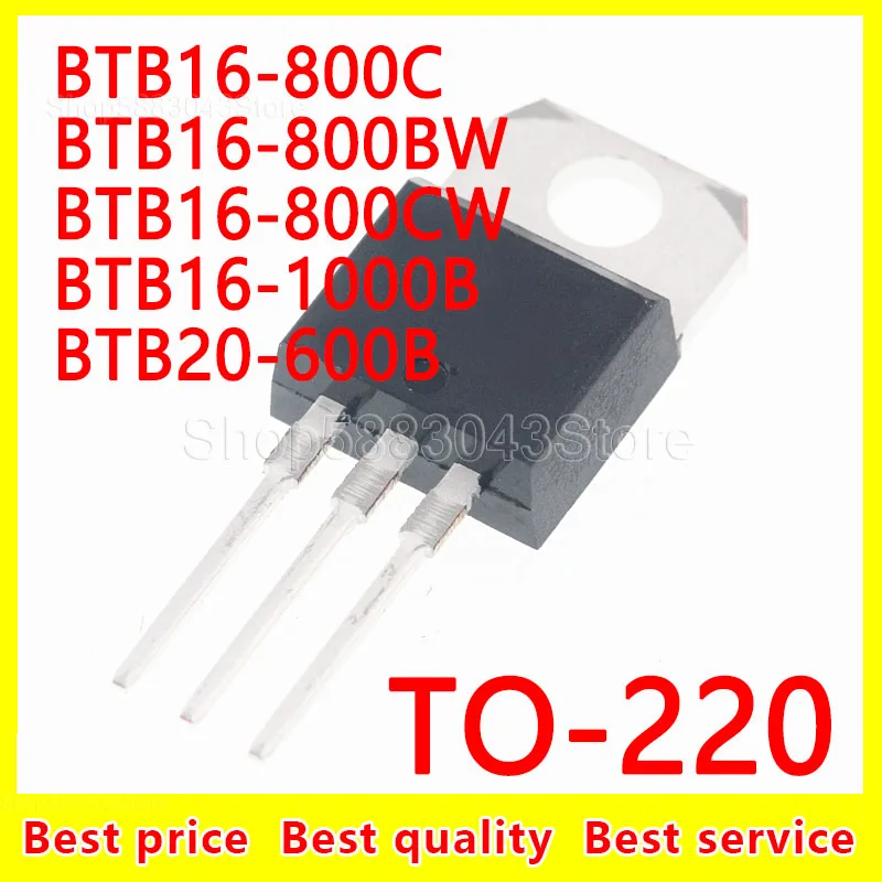 

(10pcs)100% New Original BTB16-800C BTB16-800BW BTB16-800CW BTB16-1000B BTB20-600B TO-220 Chipset