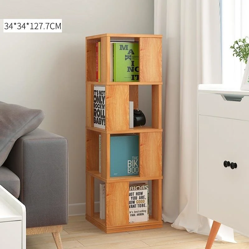 Estanteria Libros декоративная промышленная полка деревянная вращающаяся книжный чехол