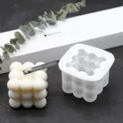 DIY воск форма для Мусса с кремовыми кексами формы 3D мини Rubiking куб ароматерапевтическая свеча силиконовые формы ароматерапевтическая свеча мыло формы 2021
