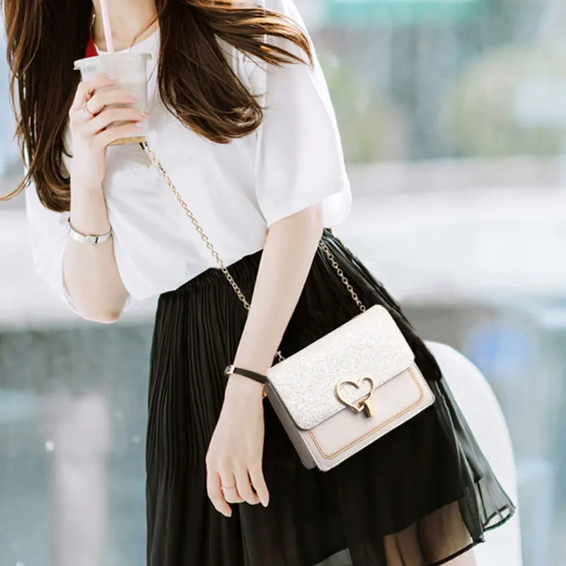 

Newest women bag Shoulder Bags Crossbody Bags For Women Cute Chain black Handbag fashion bags women leather hand sac main femme