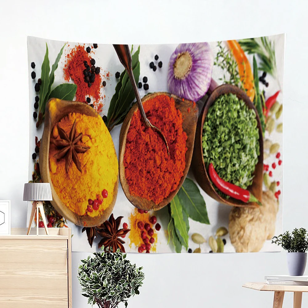 Красивые домашние фрукты декоративного искусства психоделический гобелен сцена