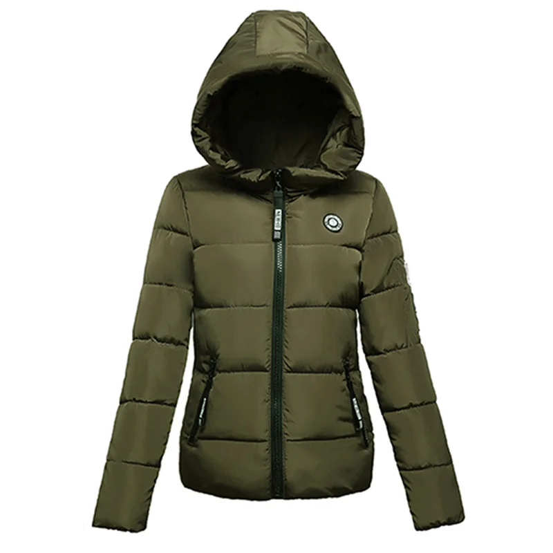 Зимние женские пуховые куртки с подкладкой короткие корейские тонкие толстые