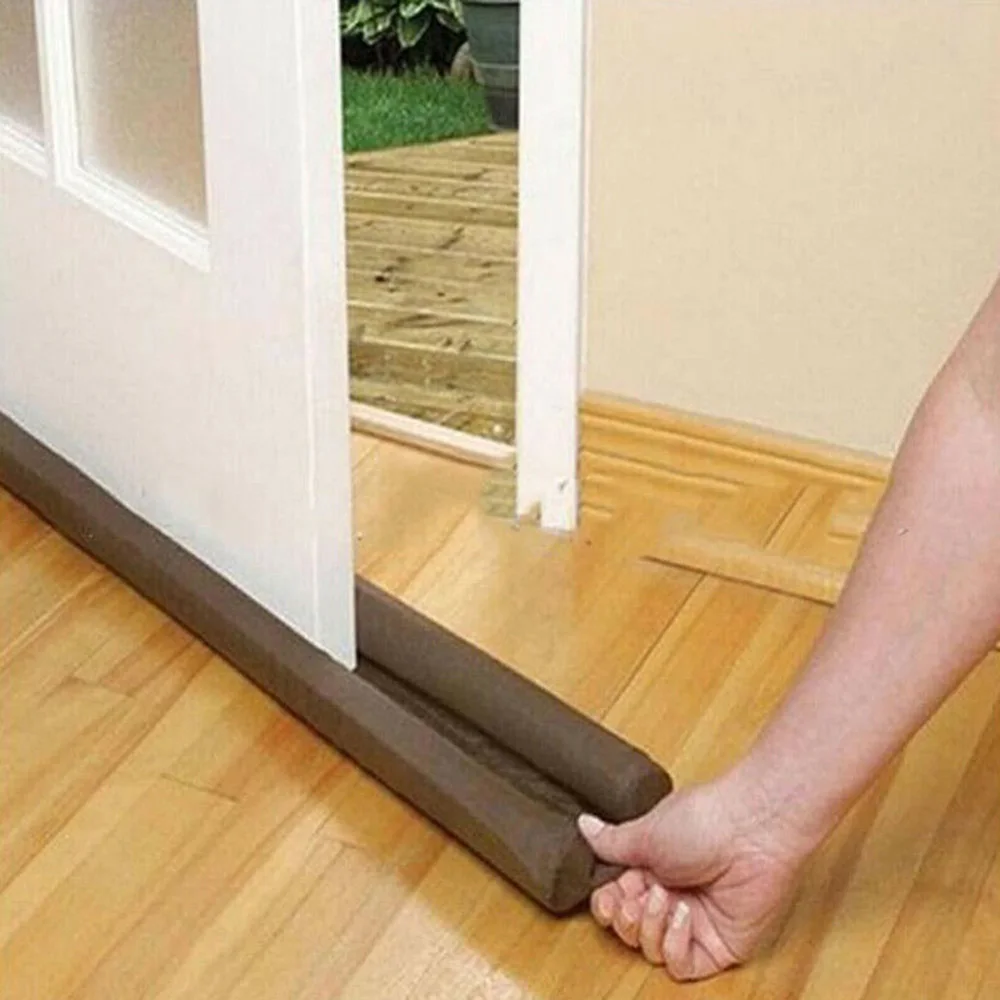 

2x Flexible Under Door Draft Blocker Window Guard Stopper Sealing Weather Strip 93*10cm Draft Door New