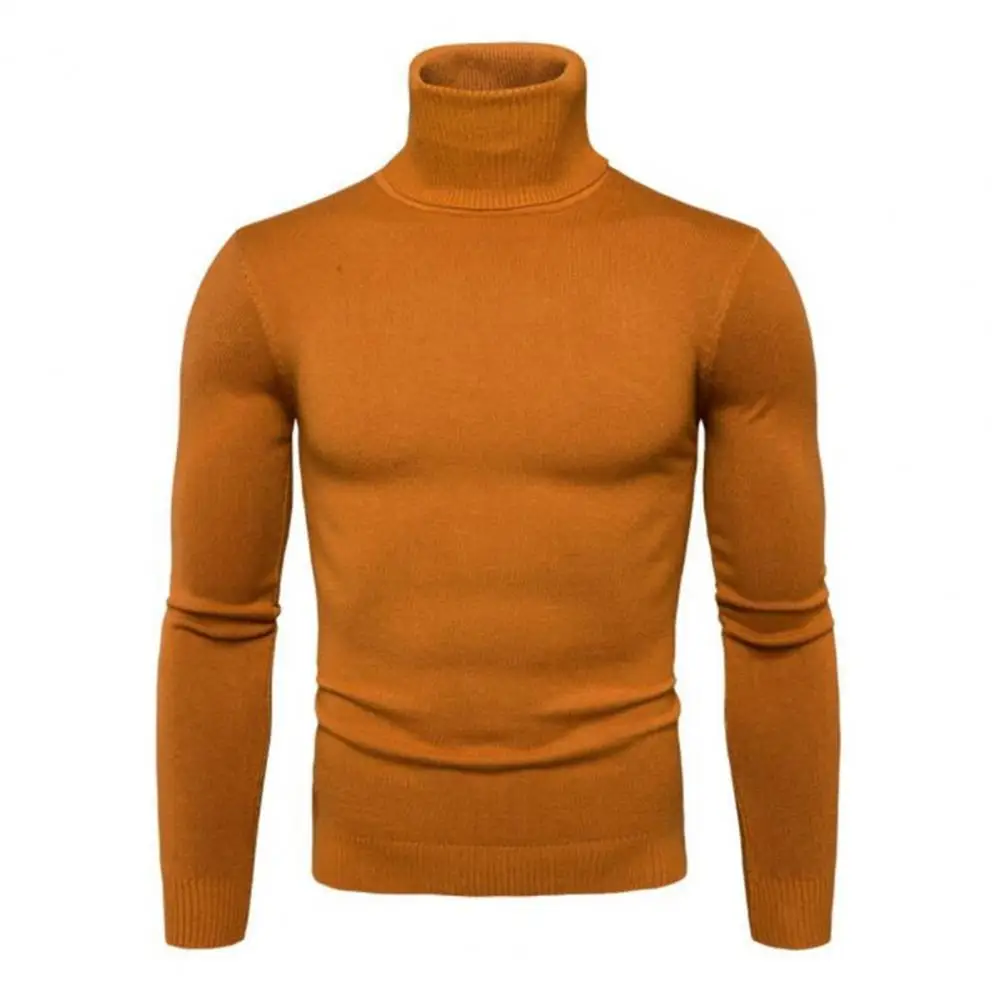 

Casual Pullovers Sweater Fashion Turtleneck Anti-shrink Base Shirt Sweater Jumper Top Slim Male Clothing 2021