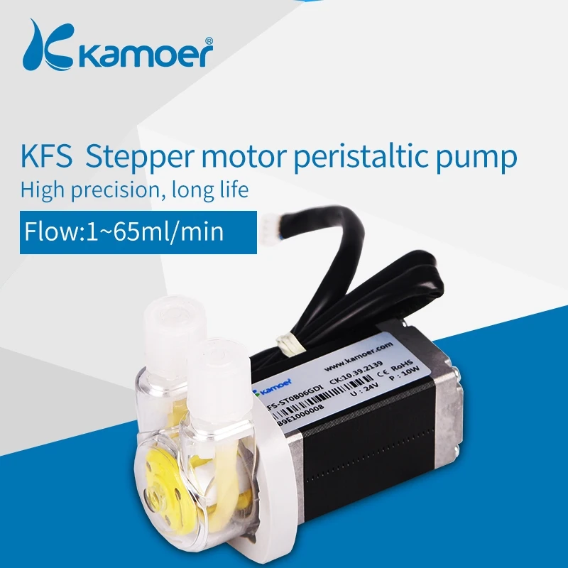 Kamoer KFS Микро перистальтический дозаторный насос 24V с шаговый двигатель для Горячая Электрический аквариум