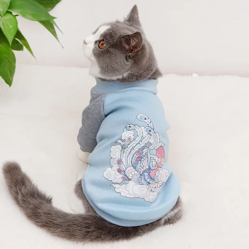 Новая одежда для домашних животных котов зимние пальто куртки толстовки с