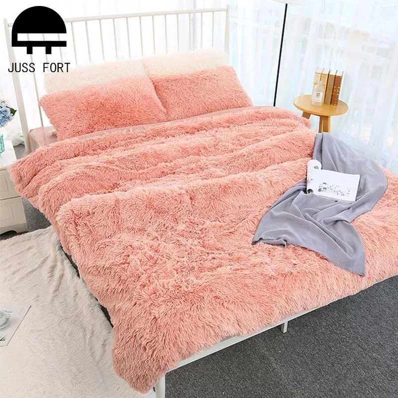 160*200cm Elegant Throw Blanket for Bed Sofa Bedspread Long Shaggy Soft Warm Bedding Sheet Air Conditioning | Дом и сад