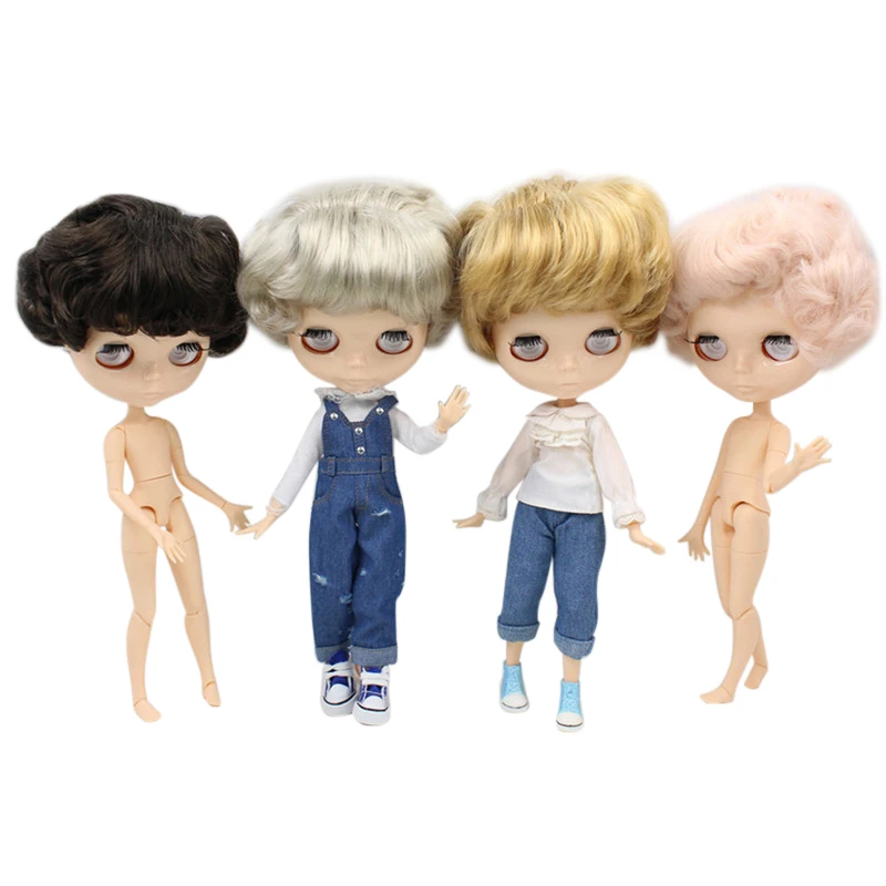 Ледяной DBS Blyth кукольные четыре разных цветом волос белая кожа мужской шарнирное