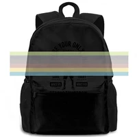 divertente uomo maglietta con frasi sulla palestra you are your limit hipster cool women men backpack laptop travel