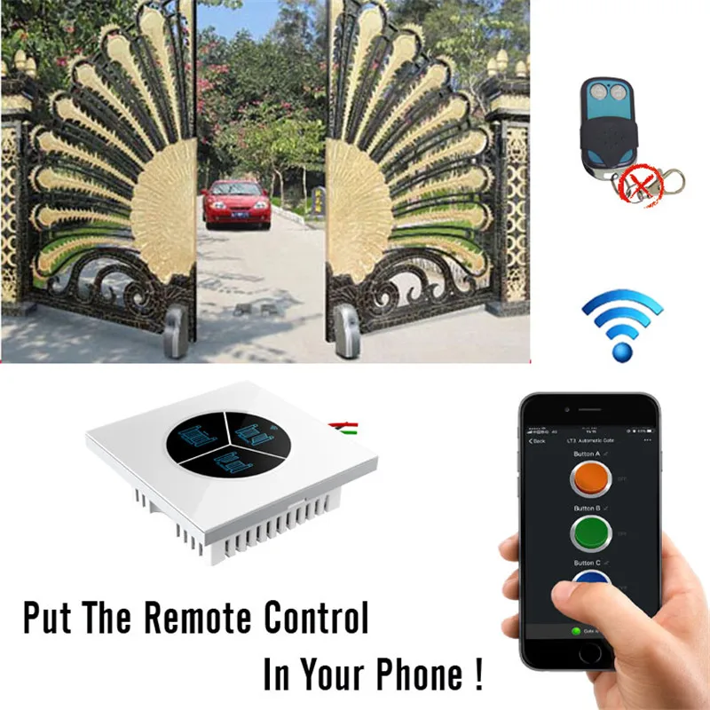 Timethinker WiFi переключатель Garag двери автомобиля гаража автоматический контроль