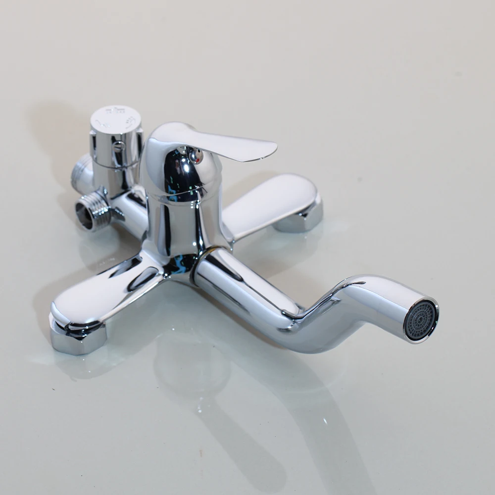 Хромированный полированный 8 дюймовый настенный смеситель для душа с насадкой