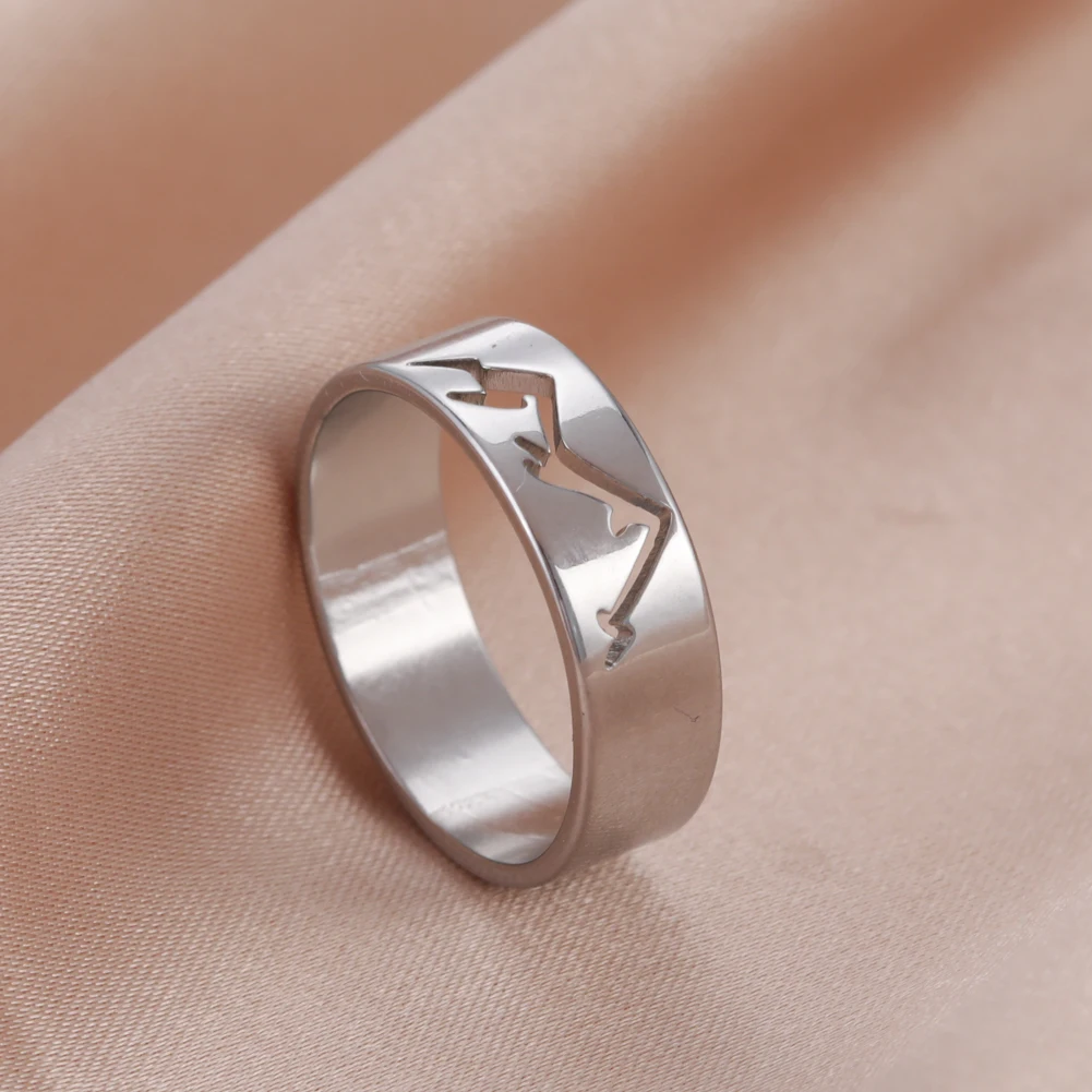 Skyrim модные горные кольца для пар женщин и мужчин парное кольцо из нержавеющей