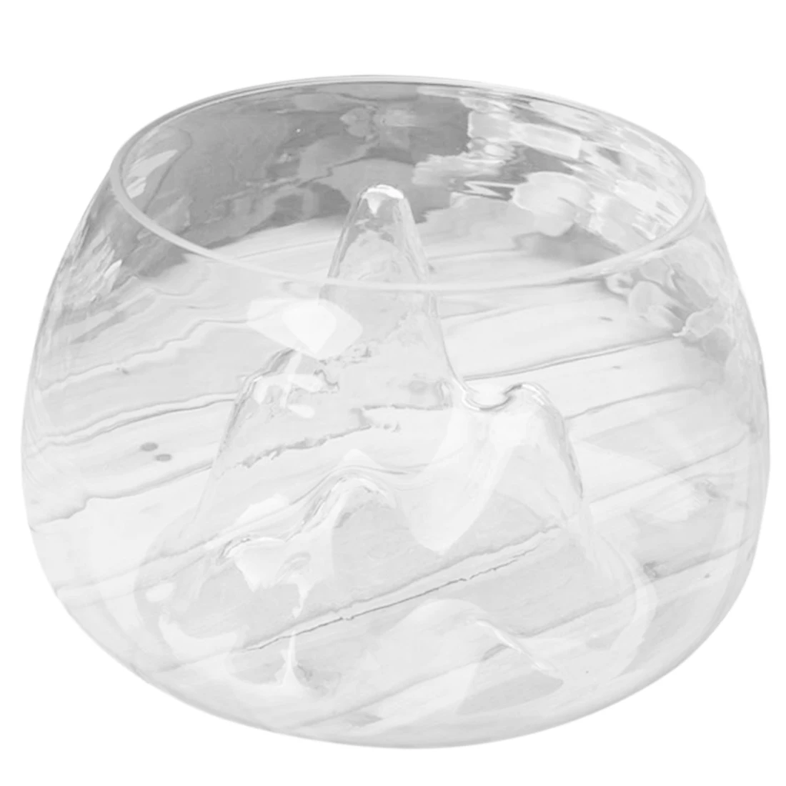 Прозрачная стеклянная ваза аквариум золотая рыбка миска домашний декор