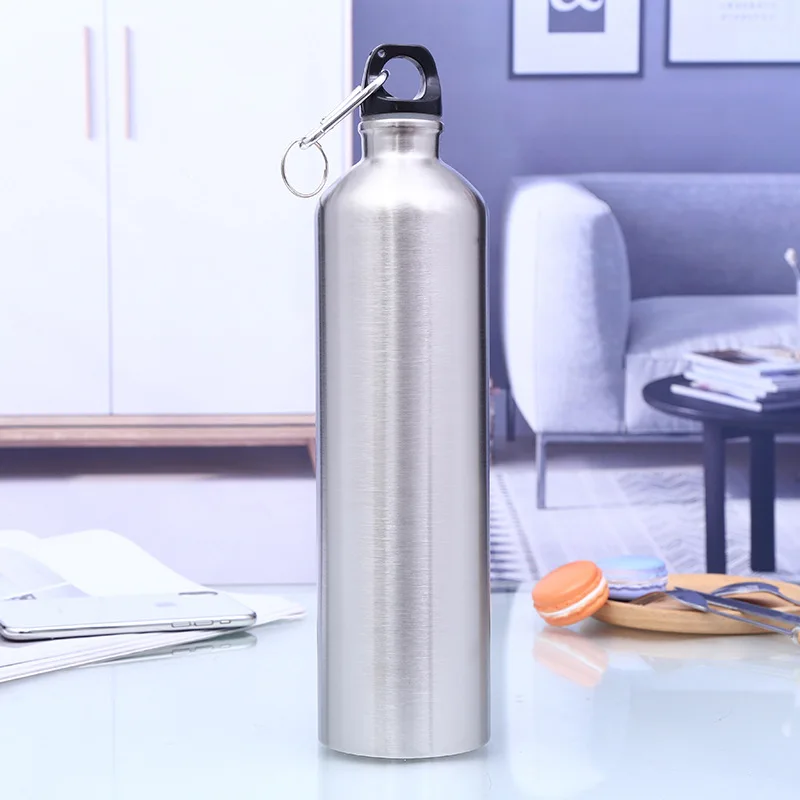 

1000ml single layer stainless steel small mouth sports bottle creative cycling cup outdoor bottle