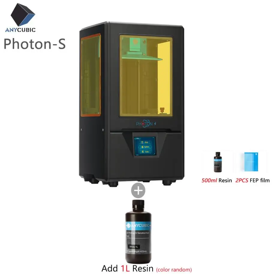 PhotonS -Add 1.5L Anycubic Photon-S обновление с 500 мл смолы 3d принтер Photon S 3d Стоматологическое украшение SLA/lcd УФ смолы рабочего стола impresora 3d drukarka - Цвет: PhotonS -Add 1.5L