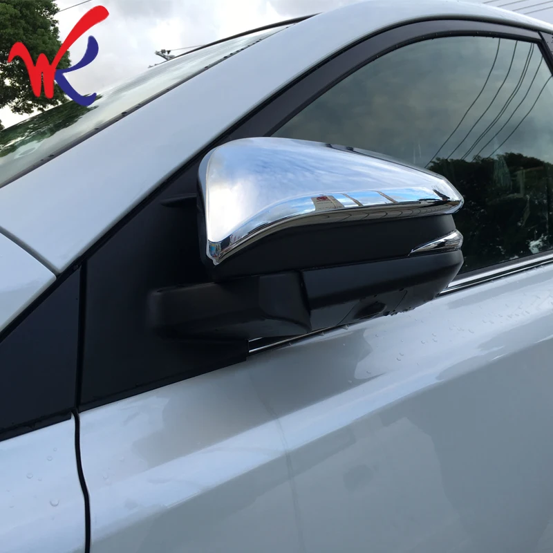 

Loyalty for Toyota RAV4 2016 2017 Rearview Side View Mirror Cover Trim Decoration ABS Chrome Car Accessories