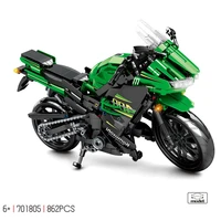 technical kawasakis ninja 400 motorcycle building block japan motor vehicle model steam assembly brick toy collection for gifts