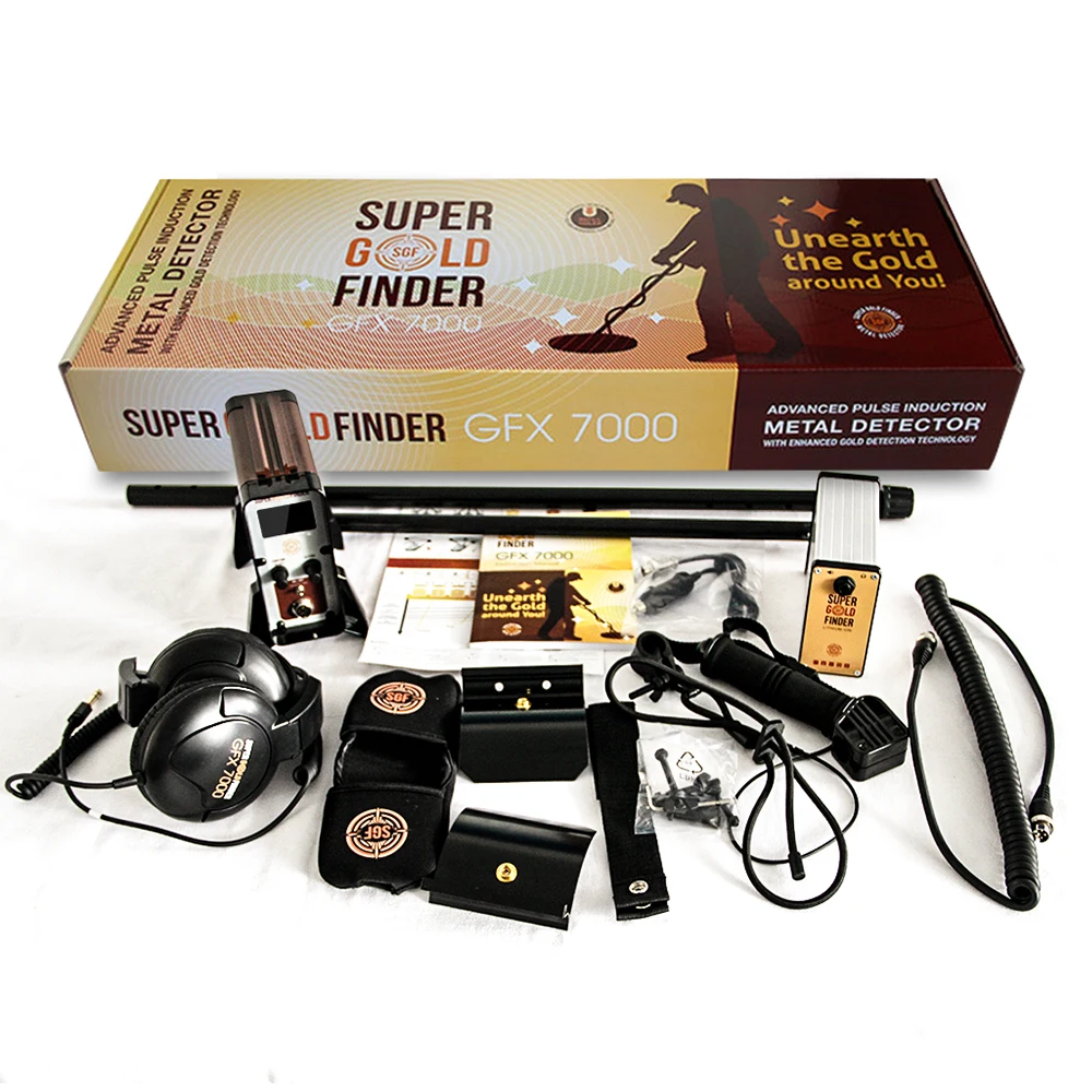 Профессиональный Подземный металлоискатель GFX7000 Высокочувствительный детектор