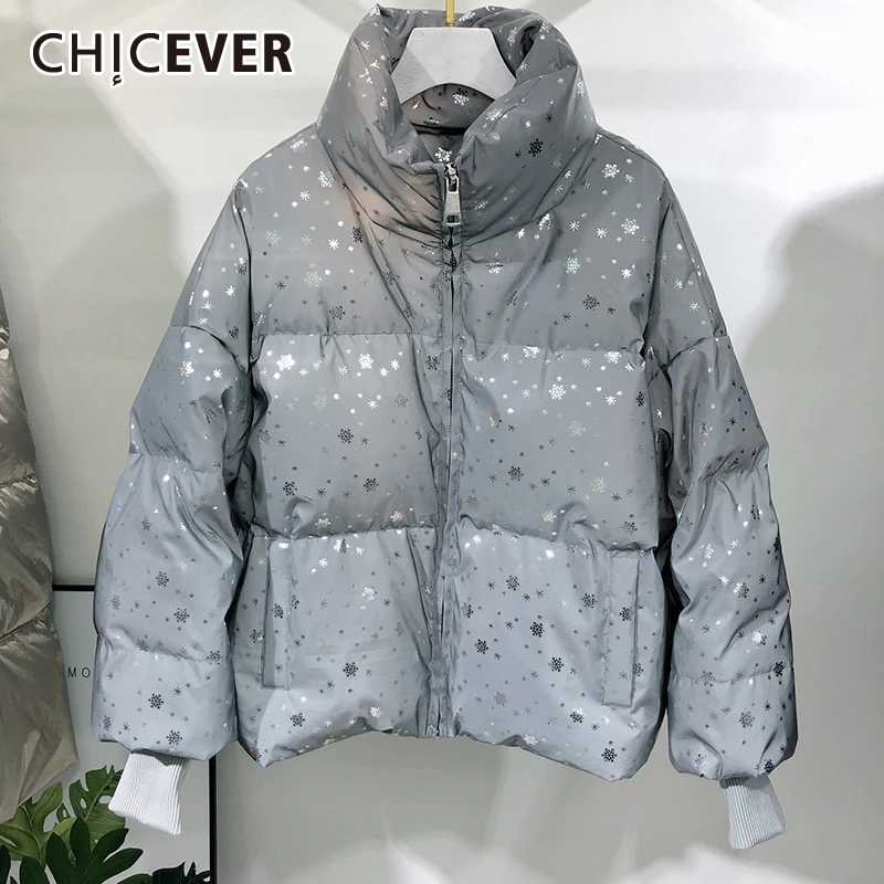 CHICEVER клетчатое женское хлопковое пальто водолазка фонарь длинный рукав