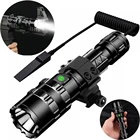 Тактический светильник онарь 1600 люмен USB Перезаряжаемый фонарик водонепроницаемый охотничий фонарь с зажимом охотничий фонарь