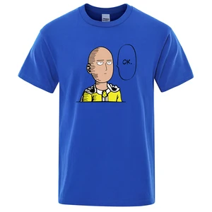 2022 летняя футболка с изображением Человека-перфоратора, Героя Сайтама оппай, аниме Мультяшные женские футболки, свободная популярная футболка, Мужская брендовая одежда kpop, Топ