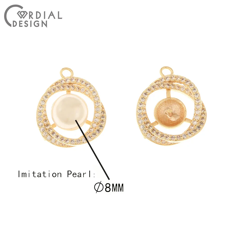 

Cordial Design 10Pcs 14*17MM Jewelry Findings & Component/Genuine Gold Plating/Hand Made/Jewelry Accessories/DIY Parts/CZ Charms