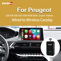 carlinkit 3 0 new 2021 accessories wireless carplay adapter for peugeot 308 508 301 3008 support original car with wired ios 14