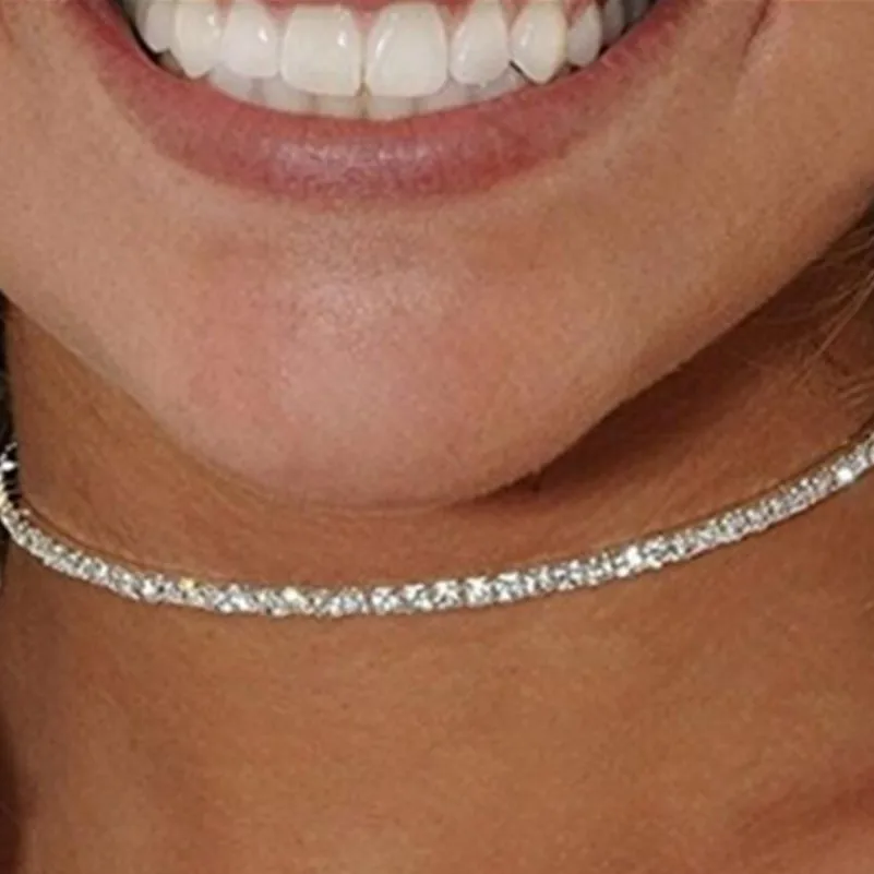 Блестящее Хрустальное растягивающееся свадебное ожерелье стразы для свадебной