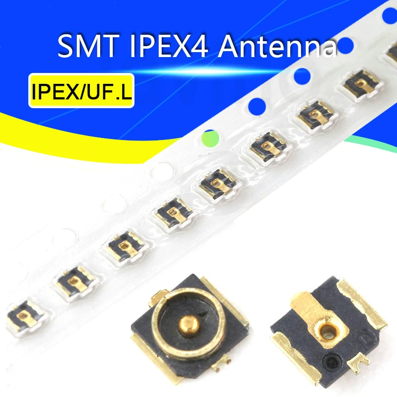 10 шт. соединительная антенна IPX4/IPEX4 поколения 4 ядра IPEX/U.FL SMT радиочастотный