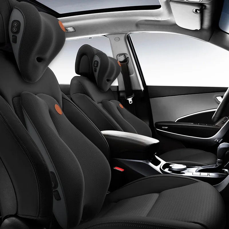 Автомобильная Массажная подушка для поддержки шеи спины офисного сиденья