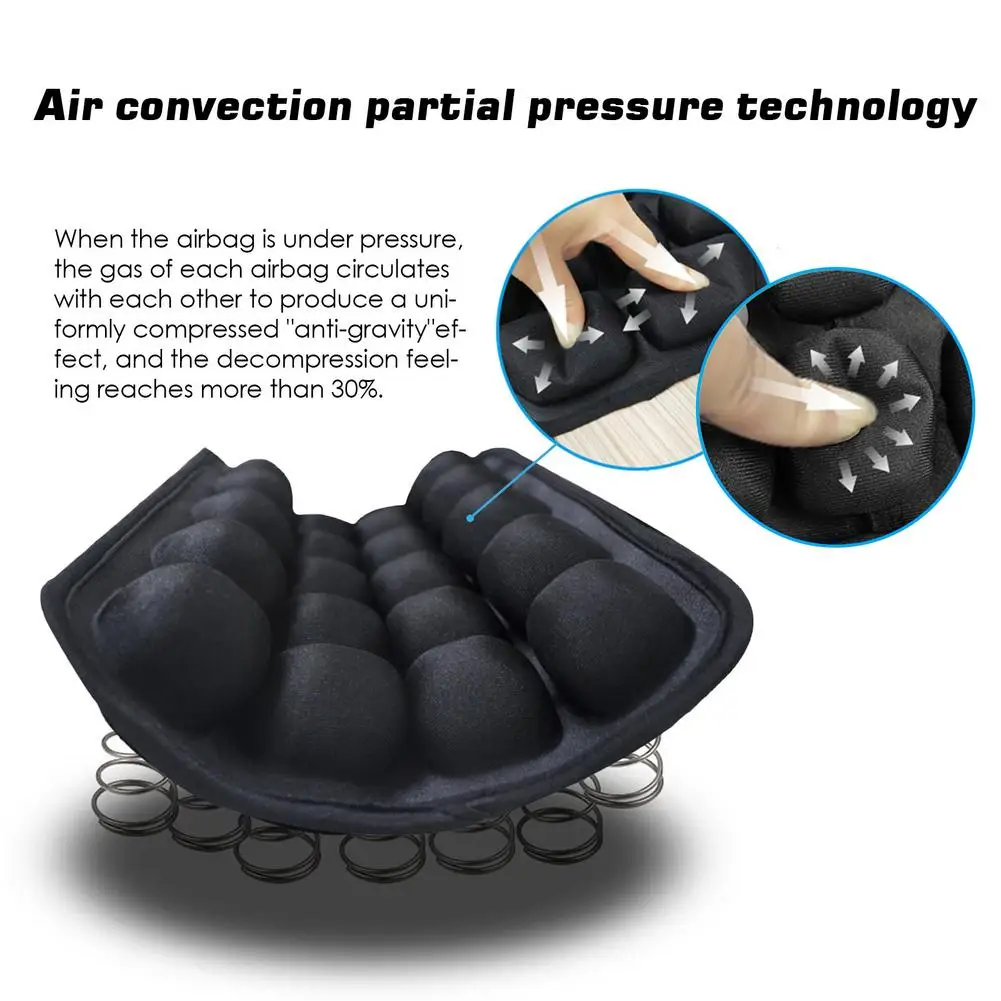 Квадратные подушки из ТПУ для мотоциклетного сиденья дышащая Противоударная 3D