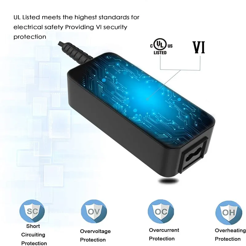 19V 2.37A AC Зарядное устройство для Asus VivoBook F524UA F524U F524 F512DA F512D F512FA F512F F512 ноутбук