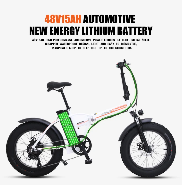 Электрический велосипед 20 дюймов ebike 48V500W Электрический горный велосипед электрический складной велосипед 4,0 fat tire bicicleta eletrica пляжный электровелосипед