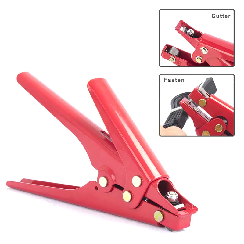 Красный зажим-пистолет зажимает нейлоновый кабель шириной 2 4-9 мм для фиксации и