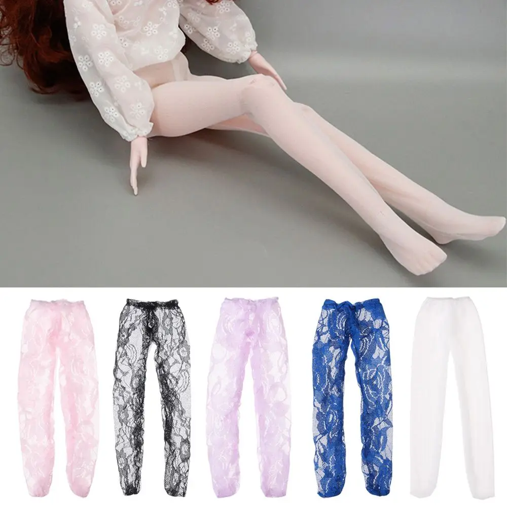 

Дюймовые эластичные леггинсы для мини-одежды, разноцветные игрушечные штаны, кружевной чулок, аксессуары для кукол с цветочным узором
