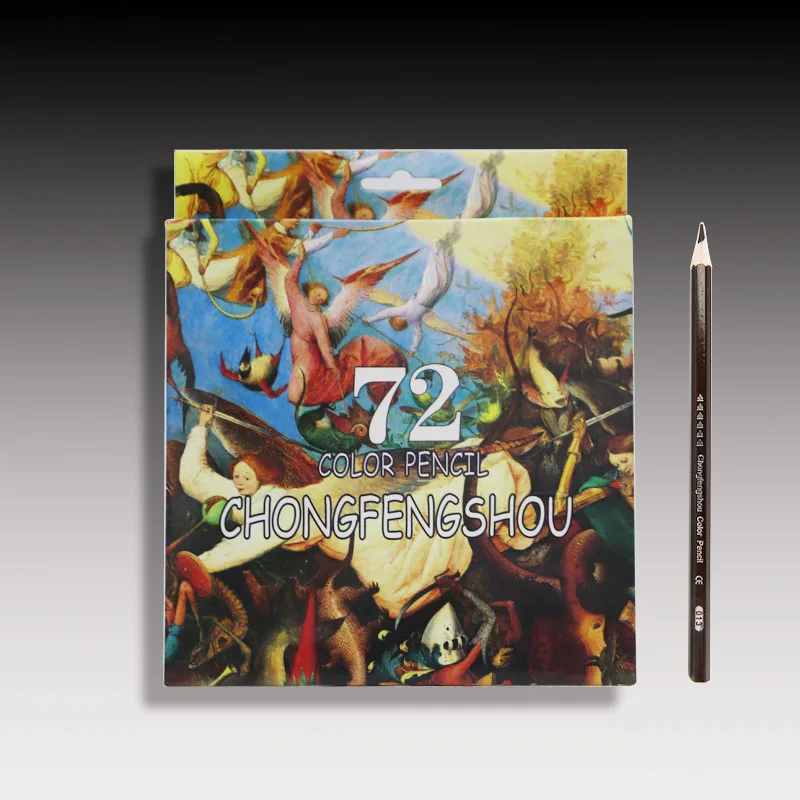 Set Wooden Crayons Artist Painting Sketching Prismacolor Pen