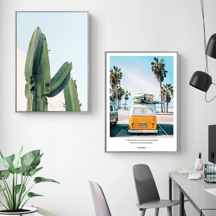 Домашний Скандинавская картина для стены холст Decorativos тропический декорации в