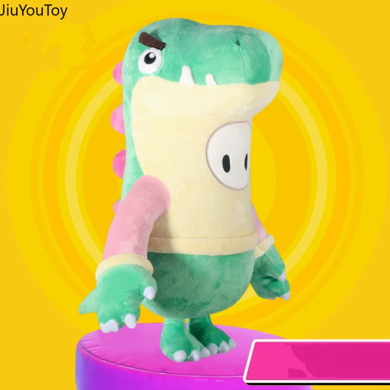 

Jiuyou ToyNew Hot 40cm Fall Guys Ultimate Knockout Little Dinosaur Doll Cartoon Plush Doll Toys For Kids Kawaii Pillows